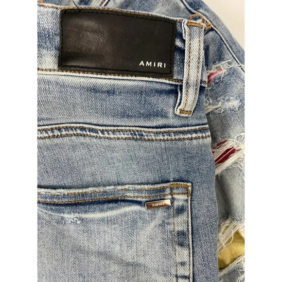 NWT Amiri Rainbow Patch Denim - Picture 9 of 11